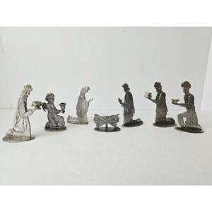 Metzke Pewter‎ Holy family Nativity Christmas set angel wisemen